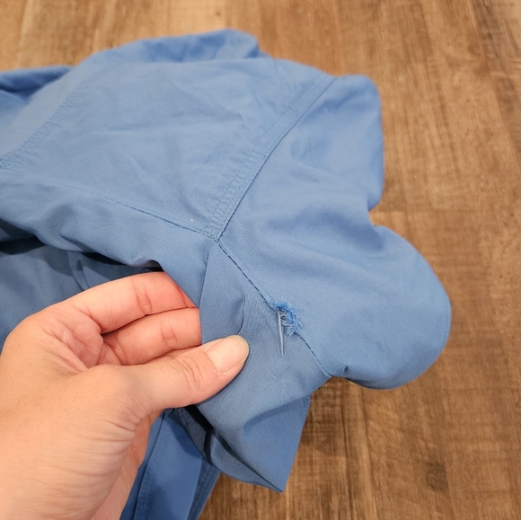 Ralph Lauren Periwinkle Blue Hooded Women Medium Full Zip Outdoor Rain Jacket - Picture 8 of 10